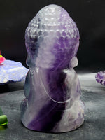 Baby Lord Buddha Carving in Multi Fluorite – A Spiritual Symbol of Peace, Healing and Balance | Reiki/Chakra/Healing/Energy | Home Decor