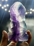 Baby Lord Buddha Carving in Multi Fluorite – A Spiritual Symbol of Peace, Healing and Balance | Reiki/Chakra/Healing/Energy | Home Decor