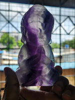Baby Lord Buddha Carving in Multi Fluorite – A Spiritual Symbol of Peace, Healing and Balance | Reiki/Chakra/Healing/Energy | Home Decor