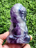 Baby Lord Buddha Carving in Multi Fluorite – A Spiritual Symbol of Peace, Healing and Balance | Reiki/Chakra/Healing/Energy | Home Decor