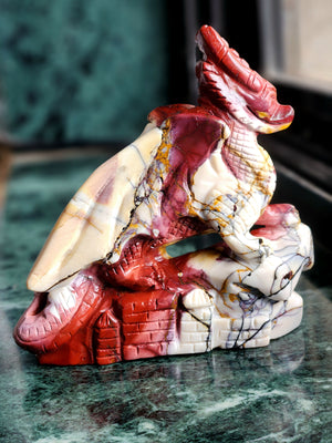 Mookaite Dragon Carving – A Powerful Symbol of Strength, Transformation, and Earth Energy