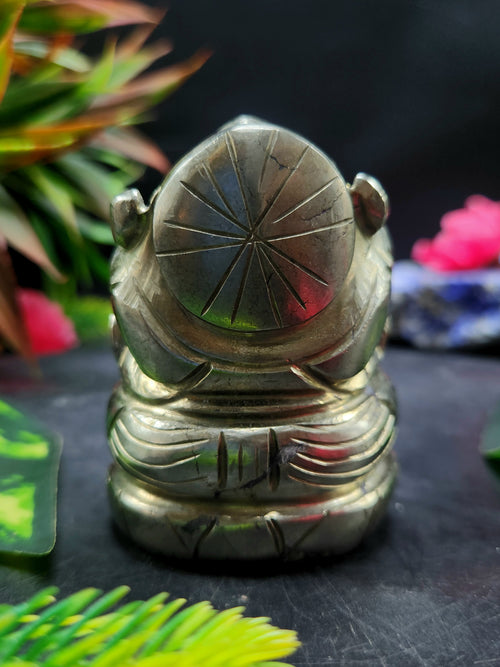 Lord Ganesh Statue in Pyrite – A Symbol of Prosperity, Protection and Divine Blessings