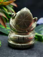 Lord Ganesh Statue in Pyrite – A Divine Symbol of Prosperity, Protection and New Beginnings | Reiki/Chakra/Healing/Energy | Home Decor