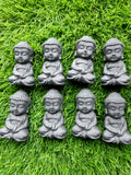 Baby Buddha Carving in Natural Raw Shungite – A Powerful Emblem of Protection, Peace and Grounded Energy for Your Home and Meditation Space | ONE PIECE ONLY