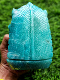 Lord Ganesha Statue in Amazonite Gemstone: Unlock Divine Power and Prosperity | Reiki/Chakra/Healing/Energy | Home Decor