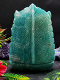 Lord Ganesha Statue in Amazonite Gemstone: Unlock Divine Power and Prosperity | Reiki/Chakra/Healing/Energy | Home Decor