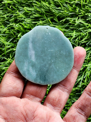 Manjushri Carved Pendant in Natural Guatemalan Jade: A Daily Wear Talisman for Protection, Wisdom and Elegance | Weight 30 gms