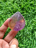 Ametrine Floral Carved Tear Drop Shape Gemstone for Pendant or Jewelry Making – Awaken Creativity and Intuition with Grace and Purpose