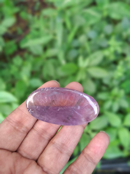 Ametrine Lotus Floral Carved Oval Shape Pendant – A Radiant Symbol of Inner Wisdom, Creativity and Balance | Birthday Gift | Valentine gift | Mother's Day gift