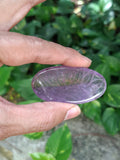 Ametrine Lotus Floral Carved Oval Shape Pendant – A Radiant Symbol of Inner Wisdom, Creativity and Balance | Birthday Gift | Valentine gift | Mother's Day gift