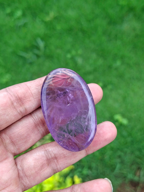 Ametrine Floral Carved Oval Shape gemstone for Pendant or Jewelry Making: A Perfect Blend of Nature’s Beauty and Healing Energy