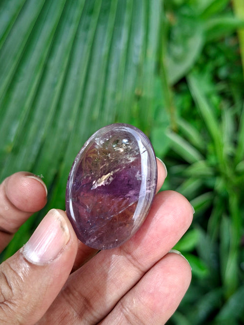 Ametrine Floral Carved Oval Shape Gemstone for Pendant or Jewelry Making: A Daily Wear Talisman for Protection, Clarity, and Success