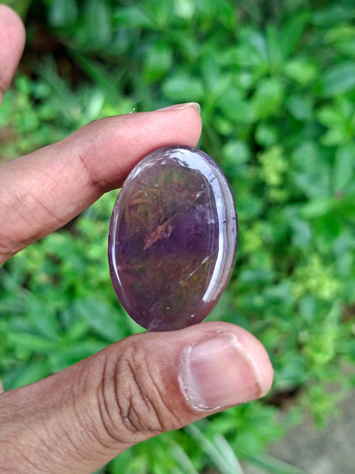 Ametrine Floral Carved Oval Shape Gemstone for Pendant or Jewelry Making: A Daily Wear Talisman for Protection, Clarity, and Success