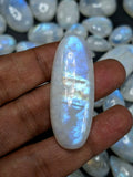 Rainbow Moonstone Flashy Cabochons Lot of 130 Pieces – High Quality Gemstones for Jewelry Making, Healing Crystal for Calm Mind & Protection | Loose Gemstone