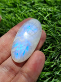 Rainbow Moonstone Flashy Cabochons Lot of 130 Pieces – High Quality Gemstones for Jewelry Making, Healing Crystal for Calm Mind & Protection | Loose Gemstone