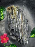 Black Tourmaline Specimen – 1800 gms, 4 Inches Powerful Crystal for Protection, Grounding, Healing & Home Décor