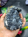 Black Tourmaline Specimen – 1800 gms, 4 Inches Powerful Crystal for Protection, Grounding, Healing & Home Décor