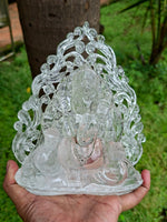Lord Ganesh Statue in Himalayan Quartz: A Divine Symbol of Peace, Prosperity, and Spiritual Healing | Reiki/Chakra/Healing/Energy | Home Decor