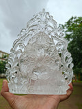 Lord Ganesh Statue in Himalayan Quartz: A Divine Symbol of Peace, Prosperity, and Spiritual Healing | Reiki/Chakra/Healing/Energy | Home Decor