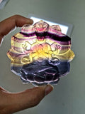 Guanyin Bodhisattva Carving on Lotus in Multi-Fluorite Stone – 97 gms, 3 Inches | Reiki/Chakra/Healing/Energy | Home Decor