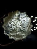 Guanyin Bodhisattva Carving on Lotus in Natural Citrine Stone – 102 gms, 3 Inches Long Spiritual Talisman for Calm Mind, Corporate Growth and Financial Protection