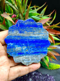 Guanyin Bodhisattva Carving on Lotus in Lapis Lazuli Stone – 122 gms, 3 Inches | Elegant Home Decor and Spiritual Healing