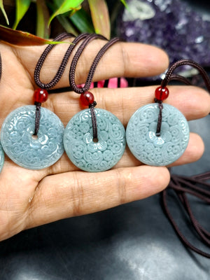 Hetian Green Jade Doughnut-shaped pendant mala: A Powerful Tool for Protection and Manifestation | ONE PIECE ONLY