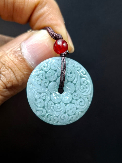 Hetian Green Jade Doughnut-shaped pendant mala: A Powerful Tool for Protection and Manifestation | ONE PIECE ONLY