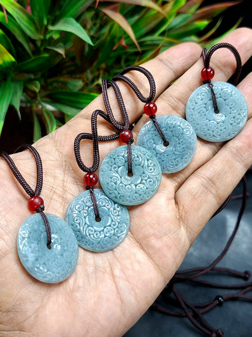 Hetian Green Jade Doughnut-shaped pendant mala: A Powerful Tool for Protection and Manifestation | ONE PIECE ONLY