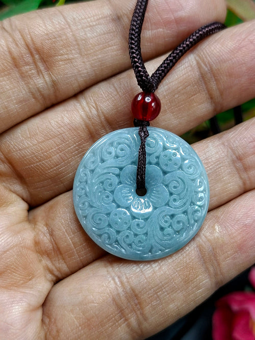 Hetian Green Jade Doughnut-shaped pendant mala: A Powerful Tool for Protection and Manifestation | ONE PIECE ONLY