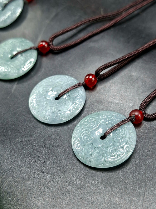 Hetian Green Jade Doughnut-shaped pendant mala: A Powerful Tool for Protection and Manifestation | ONE PIECE ONLY