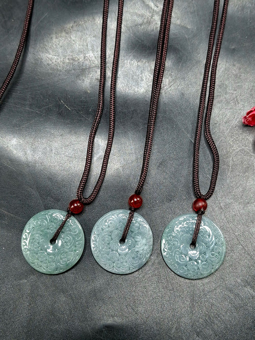 Hetian Green Jade Doughnut-shaped pendant mala: A Powerful Tool for Protection and Manifestation | ONE PIECE ONLY