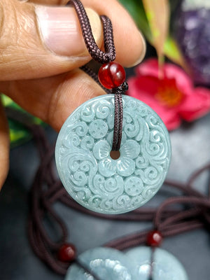 Hetian Green Jade Doughnut-shaped pendant mala: A Powerful Tool for Protection and Manifestation | ONE PIECE ONLY