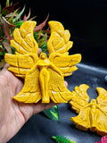 Yellow Jade Angel with Wings – A Symbol of Peace, Protection, and Prosperity | Reiki/Chakra/Healing/Energy | Home Decor
