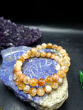 Natural Citrine Bracelet 8mm Beads – Stone of Wealth, Solar Plexus Chakra Balancing, Prosperity & Healing Crystal Jewelry | ONE PIECE ONLY