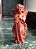 Mahogany Obsidian Winged Angel Carving – A Divine Blend of Protection & Elegance | Reiki/Chakra/Healing/Energy | Home Decor | Weight 115 gm
