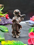 Garnet Winged Angel Carving – A Symbol of Strength, Prayer, and Divine Love | Weight 141 gm