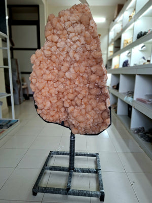 Museum-Grade Stilbite Cluster on Stand (36 kg) – Divine Healing Crystal Masterpiece | Reiki/Chakra/Healing/Energy