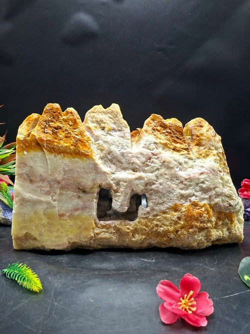 Yellow Jade Shoushan Style Landscape Carving – Mountain & Water Shanshui Feng Shui Masterpiece | Weight 5520 gms | Home Decor Gift