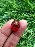 Elegant Red Garnet Faceted Stone in Oval Shape – Boost Confidence & Style | Loose Gemstone - Shwasam