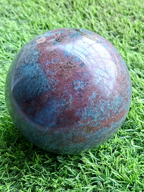 Ruby Kyanite Sphere for Decor, Meditation, and Chakra Balance (5.5 Inches, 5200 gms) | Reiki/Healing/Energy | Home Decor - Shwasam