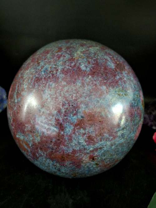 Ruby Kyanite Sphere for Decor, Meditation, and Chakra Balance (5.5 Inches, 5200 gms) | Reiki/Healing/Energy | Home Decor - Shwasam