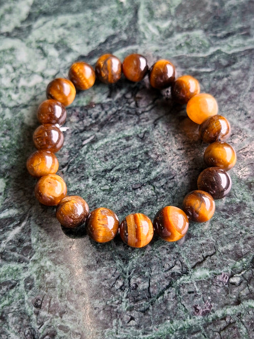 Natural Tiger Eye Gemstone Bracelet for Daily Wear – Boost Strength, Calmness & Balance - Shwasam