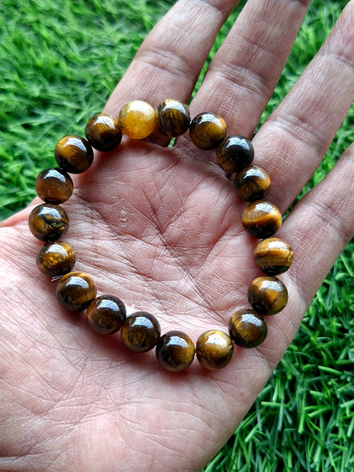 Natural Tiger Eye Gemstone Bracelet for Daily Wear – Boost Strength, Calmness & Balance - Shwasam