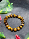 Natural Tiger Eye Gemstone Bracelet for Daily Wear – Boost Strength, Calmness & Balance - Shwasam