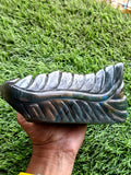 Labradorite Parinirvana Buddha Carving with Blue Flash – Spiritual Home Decor & Healing Stone - Shwasam