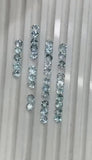 Lot of 30 cent sized stones - Citrine, Garnet, Peridot & Aquamarine - Total 310 carats