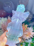 Candy Fluorite Angels: Delicate Beauty with Spiritual Harmony - Lot of 4