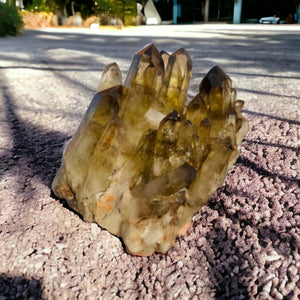 Smokey Citrine Cluster: Harnessing Radiance and Grounding Energy