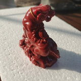 Cinnabar Lion | Cinnabar Dragon |- Custom Order - Gemstone Animal Carvings